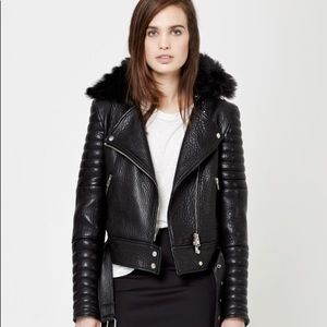 The Arrivals Rainier leather Moto jacket, L